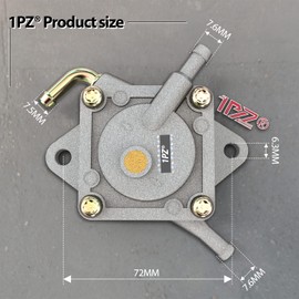1PZ CA1-CG5 1014523 Fuel Pump Replacement for Club Car Gas Golf Cart DS Precedent from 1984 to Present 290FE 350FE KAF300 Mule 500 520 550Kawasaki Engine