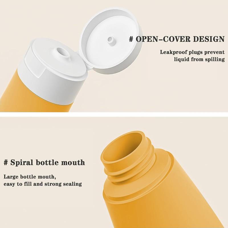 Jotia 5Pcs Travel Bottles Kit, Squeezable Containers TSA Approved Travel