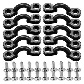 Laroal Kayak Deck Loops Kit Nylon Cargo Strap With Screws 10pcs Kayak Handle Buckles Canoe Handles Buckle Kayak Elastic Rope Buckle For Kayaks Canoes Boats