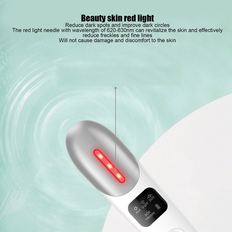 Eye Massage Pen Electric Hot Compress EMS Eye Massager Dark