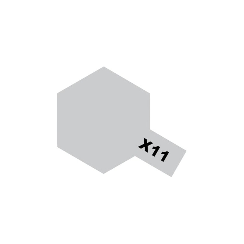 TAMIYA Acrylic Mini X11 Chrome Silver TAM81511 Plastic Paint Acrylic