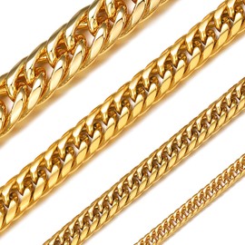 ChainsHouse Kihei Necklace, Men's, Chain Only, Rustproof, Stainless Steel, Silver, Hypoallergenic, Stainless Steel