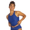 Sporti Active High Neck Tankini Top - Blue Iris -