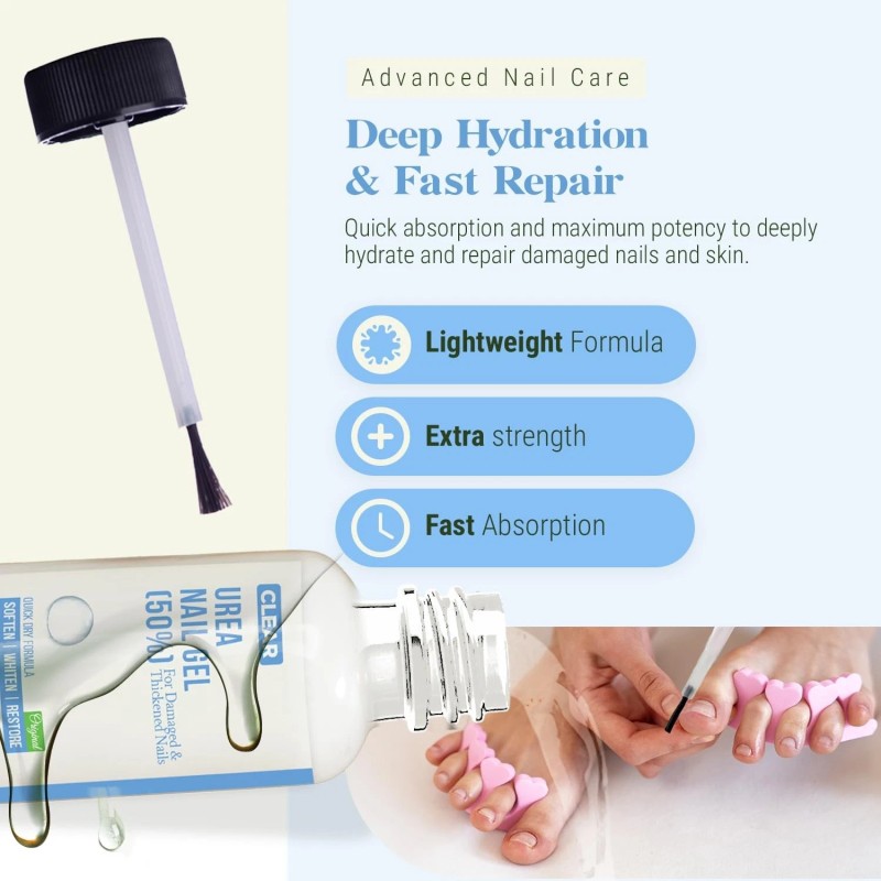Scientific Solutions Global 50% Urea Nail Gel - Softens Cracked