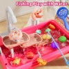 NIPLOOOW Water Table for Toddlers 3-5, Play Sink with Electric