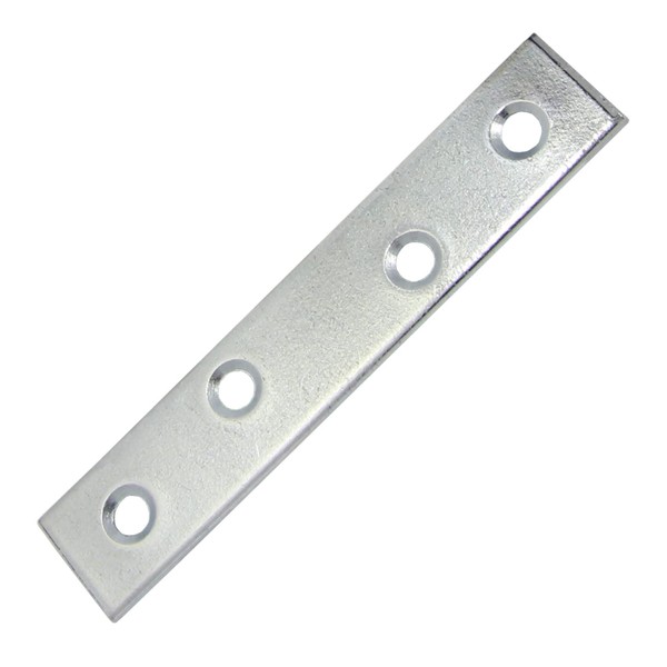 Pack of 5 Connecting Plates, 120 x 18 mm, Galvanised,