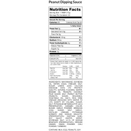 Premium | Peanut Dipping Sauce | 12 Fluid Ounce Bottle with Flavor Lock Cap | Crafted in Small Batches | Creamy Peanut Dipping Sauce – The Ultimate Dip for Anything You Love!