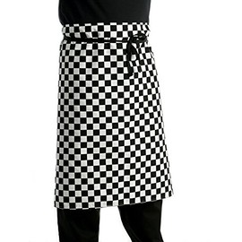 Classic Home Store Black & White Check Waist Apron (Pack of 1)