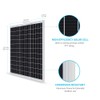 Renogy Solar Panel 50 Watt 12 Volt, High-Efficiency 50W Solar
