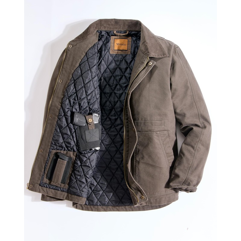 Venado Concealed Carry Jacket for Men - Heavy Duty Canvas
