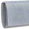 Caspar TA514 Elegant Women's Glitter Clutch Evening Bag, silver
