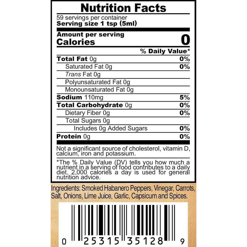 Marie Sharp’s Smokin’ Marie Smoked Habanero Sauce Special Edition, 10