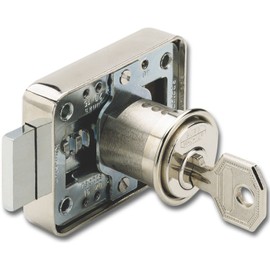 Burg Wächter MZ 23 Cylinder Cupboard Lock Z 2, 25 mm, nickel-plated brass, MZ 2320 Z2 GL