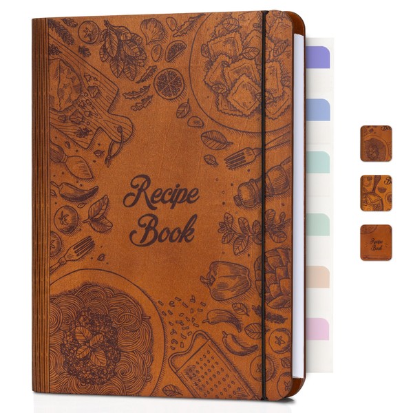 Woodcover Blank Recipe Book to Write in Your Own Recipes,