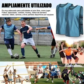 10pz Casacas Chaleco Entrenamiento Deportivo Futbol Adultos                                                                                           