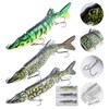 Goture Artificial Bait Pike, Gliding Bait, Jointed Pike Bait, Topwater