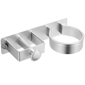 Wall Hair Dryer and Curling Iron Organizer, Space Aluminum Wall Mounted Hair Dryer Hanger for Bathroom, Multipurpose Walls Organizer