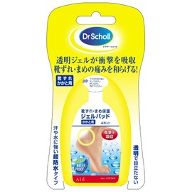 Dr.Scholl Dr. Scholl shoe misalignment/blister protection gel pad for heels, 4 pieces / Dr.Scholl 닥터 숄 신발 어긋남・물집 보호 젤 패드 발뒤꿈치용 4장들이