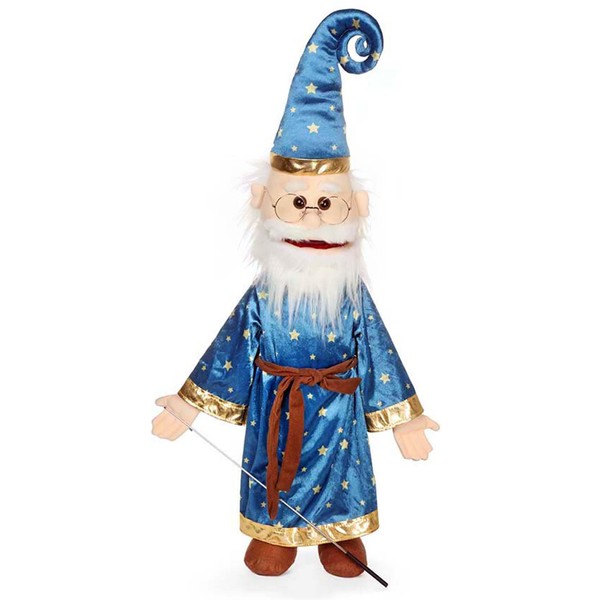 25" Wizard w/Glasses, Full Body, Ventriloquist Style Puppet