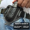 Red Scorpion Handmade Leather Knife Sheath for Belt - EDC