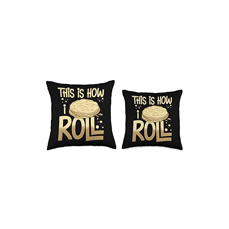 Lefse Norwegian Bread Recipe Maker Flatbread Rolling Throw Pillow