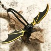 Bearded Dragon Leash Harness, 3 Size Pack Black Leather Wing