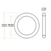 sourcing map O-Rings Nitrile Rubber Thick Sealing Rings Sealing Ring