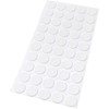 Adsamm® / 50 x Selbstklebende Filzgleiter/Weiß/ø 20 mm/Rund / 1.5