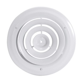 EZ-FLO 61624 Round Ceiling Diffuser, 8 inch, White