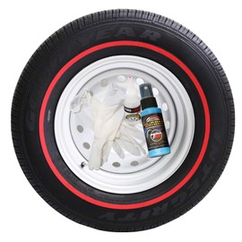 Tire Stickers Red Line Tire Add-On Rubber Stripe Kit - DIY Redline Applies to Any Tire with Glue Included - Custom Sizing/Thickness