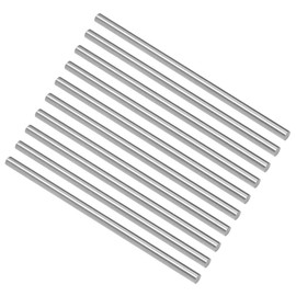 sourcing map Round Steel Rod, 4.3mm HSS Lathe Bar Stock Tool 100mm Long, for Shaft Gear Drill Lathes Boring Machine Turning Miniature Axle, Cylindrical Pin DIY Craft Tool, 10pcs