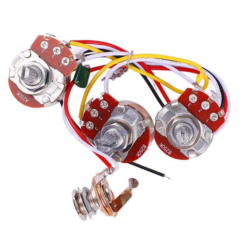Guitar Potentiometer Kit Jazz Bass Wiring Harness 1 Volume 2