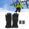 Heated Gloves Skiing Snowboarding Electric Battery Heated Gloves with 3