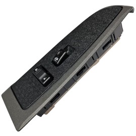 SWITCHDOCTOR Front Passenger Window Switch & Dark Gray Bezel for 2003-2006 Silverado, Sierra, & Avalanche (Dark Pewter, 19115820, Chevy, Power, Button, Control, Standard Cab Pickup, Crew Cab, Truck)