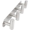 Vanloory Coat Hook Rack, Wall Mounted Rack with 4 Hooks,