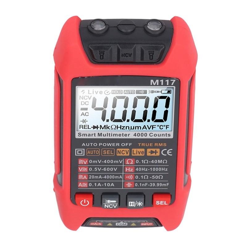 Digital Multimeter Voltage Tester 4000 Counts Automatic Intelligent Maintenance Power
