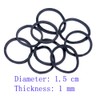 black Elastic Hair Bands，BEBEEPOO 500pcs Mini Rubber Bands with a
