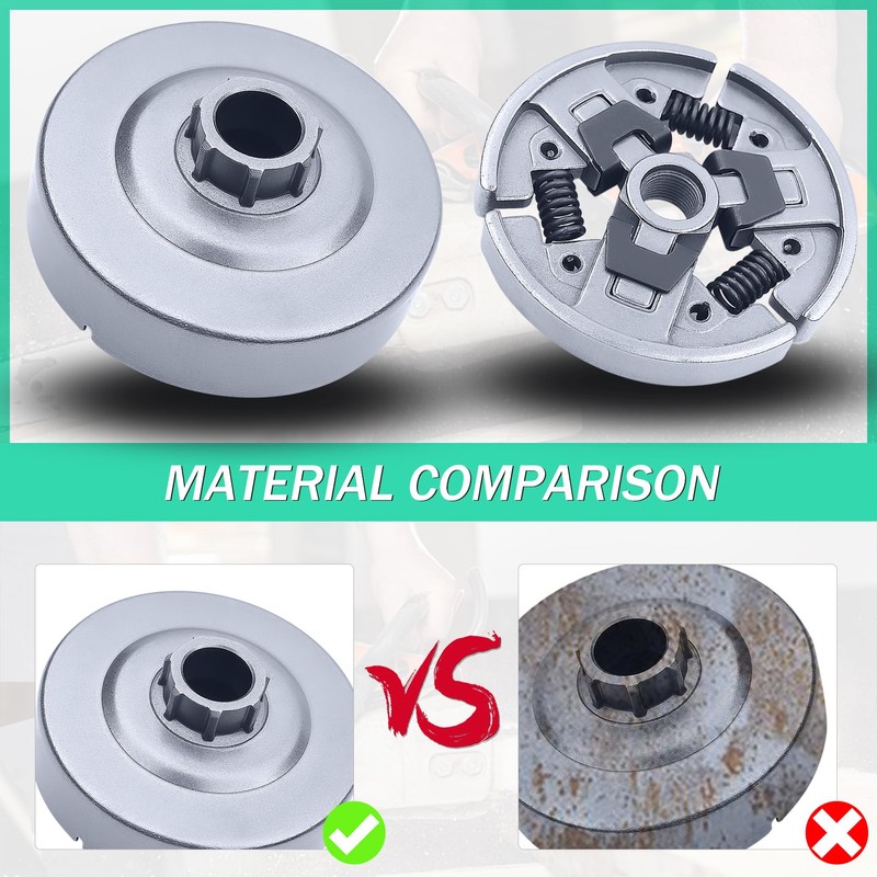 Precision Design Clutch Drum (3/8" 7 Teeth) with Clutch Assembly