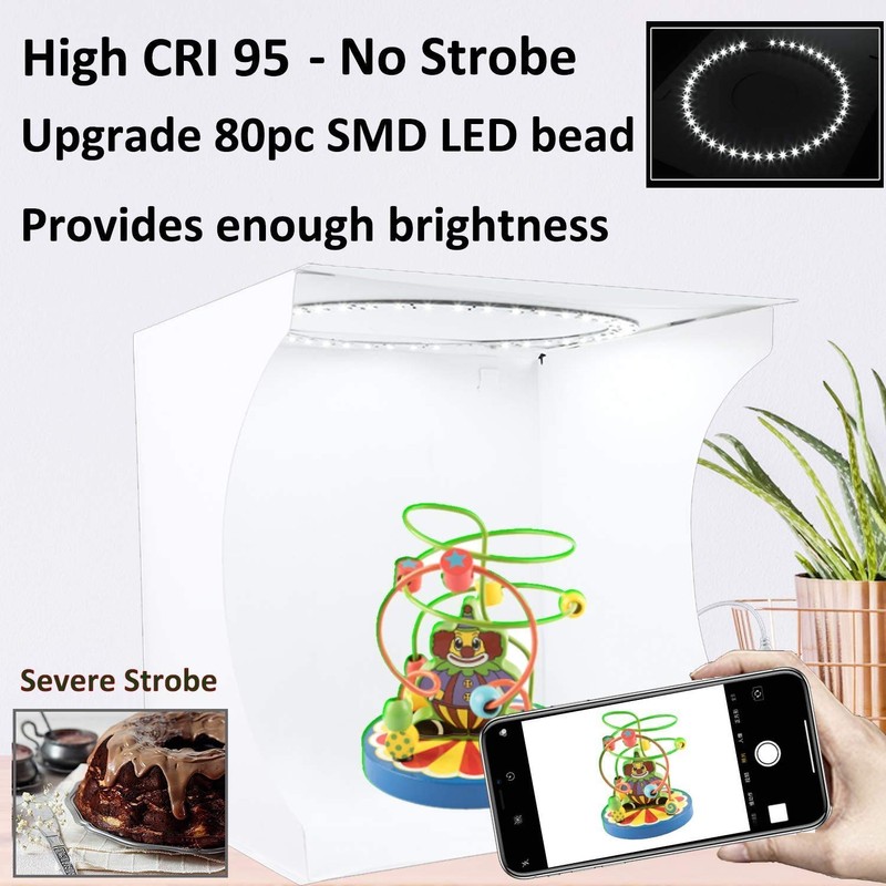 Photo Studio Light Box Kit, 12inch x 12inch Photography Adjustable