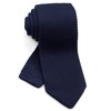 WANDM Pointed Knit Tie, Solid Color, Washable, Necktie, 2.8 inches