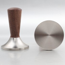 CAPFEI Coffee Tamper 53 mm with Stainless Steel 3D Grooves for Perfect Extraction, Espresso Tamper 53.3 mm for 54 mm Sage/Breville Portafilter