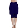 Akaeys Women's Swim Skirt with Attached Capri Leggings Sun Protection