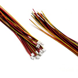 ZSDZFYLLK 10 Sets JST 1.25 mm 3-Pin Mini Micro Electronic Connector with UL1571-26AWG 20 cm Cable and Socket JST Connector Kit