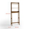 Zenna Home Bamboo Over-The-Toilet Bathroom Spacesaver with 3 Shelves, A-Frame