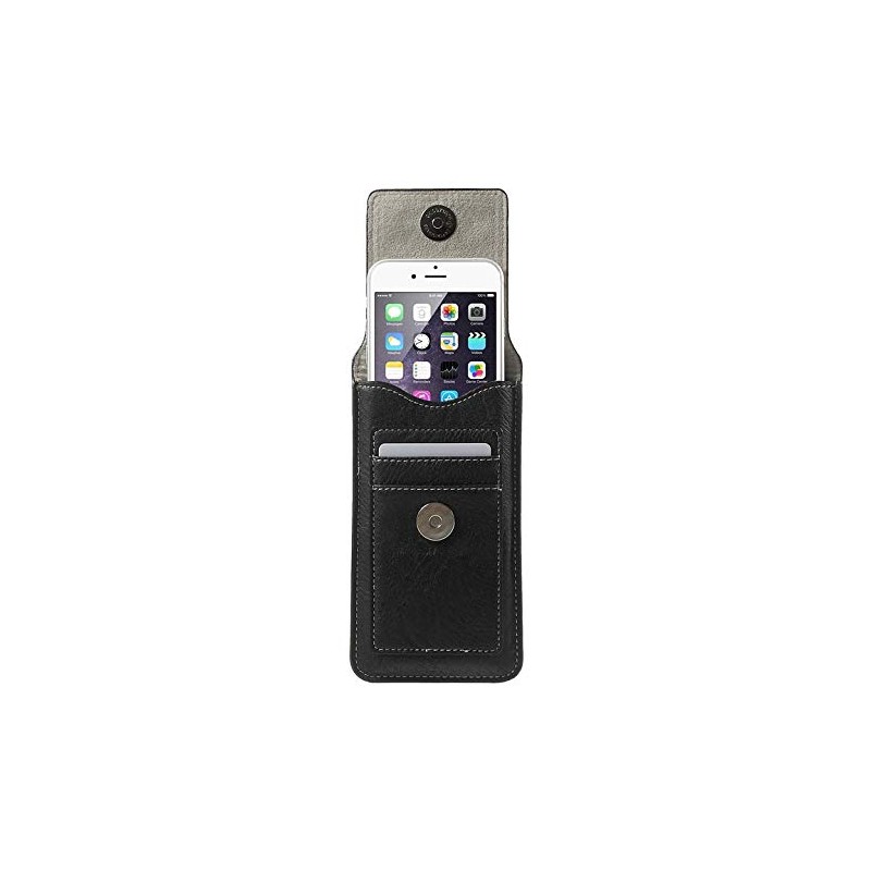 DFV mobile - Belt Case Cover Premium Synthetic Leather Vertical