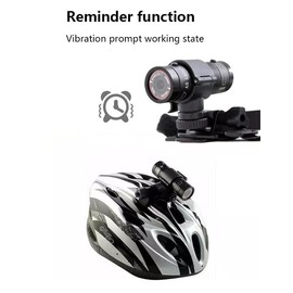 Bike Motorcycle Helmet Camera with Handle Brackect- 1080p Mini Sports Video Action Camera 120° Wide Angle with Waterproof for Car Handlebar Mountain Wilderness Outdoor Recorder Camcorde