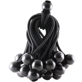 Ball Bungee Cords 4 Inch Bungee Cord with Balls, 25PCS Canopy Tarp Tie Down Cord (4 Inch)