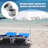 2pcs Pool Umbrella Pole Sleeve Stabilizer, Threaded Cone Wedge Plug