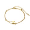 SBI Jewelry Dainty Gold H Initial Letter Bracelet for Women