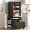 TC-HOMENY Mini Fridge Stand with Storage Drawer, 300 lb Load
